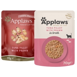 APPLAWS SASZETKA DLA KOTA TUŃCZYK/KREWETKI 70g